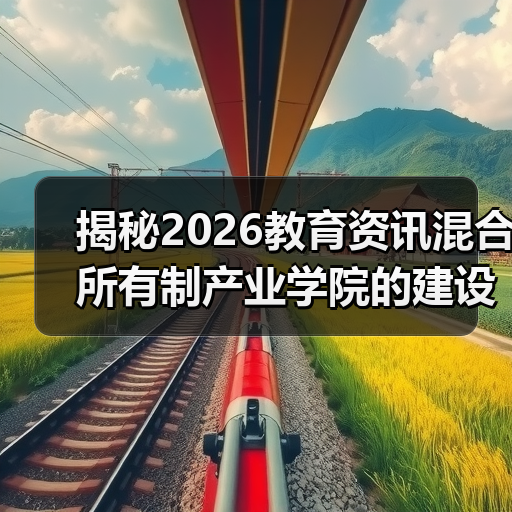 揭秘2026教育资讯混合所有制产业学院的建设真相（图4）